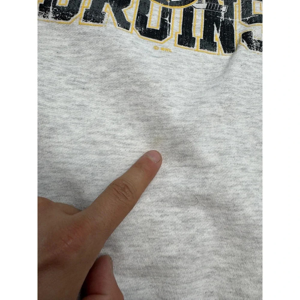 Boston Bruins Sweatshirt Mens Large Gray NHL Hockey Crewneck Knights Apparel